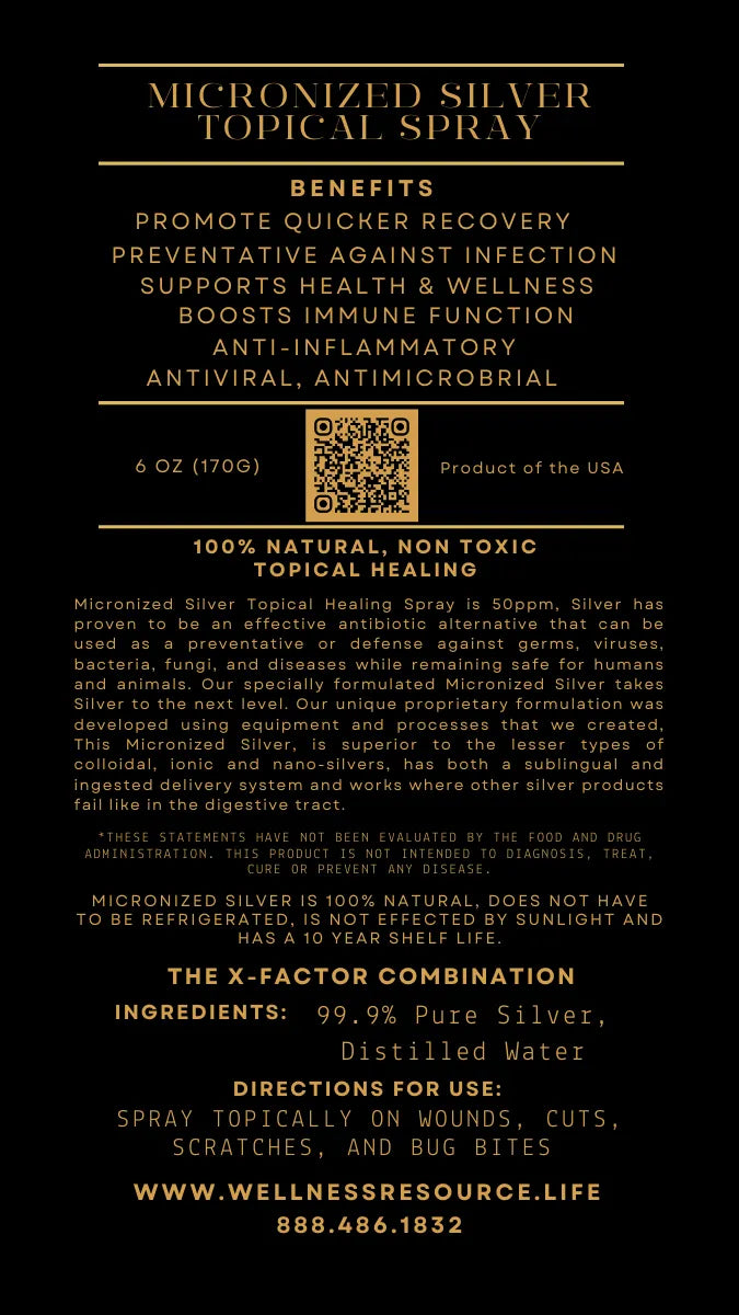 6oz Topical Silver Spray