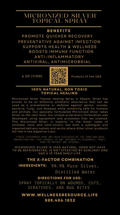 6oz Topical Silver Spray