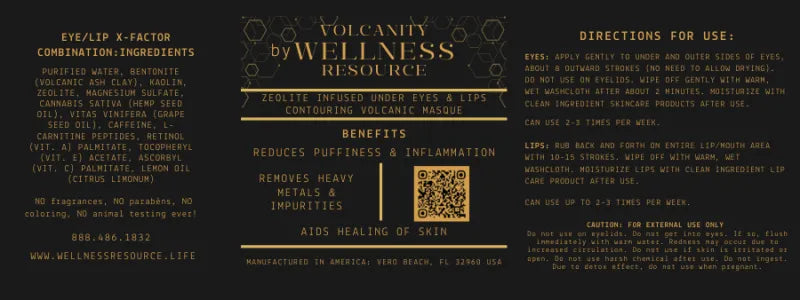 Volcanity 2oz Under Eyes & Lip Masque