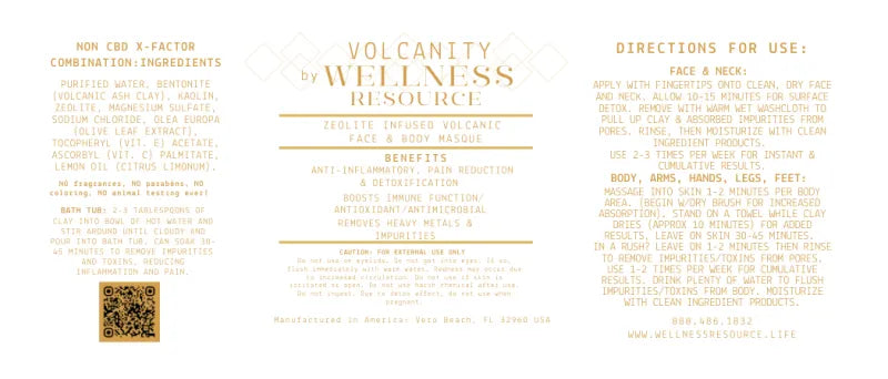 Volcanity 8oz Face & Body Masque with Zeolites